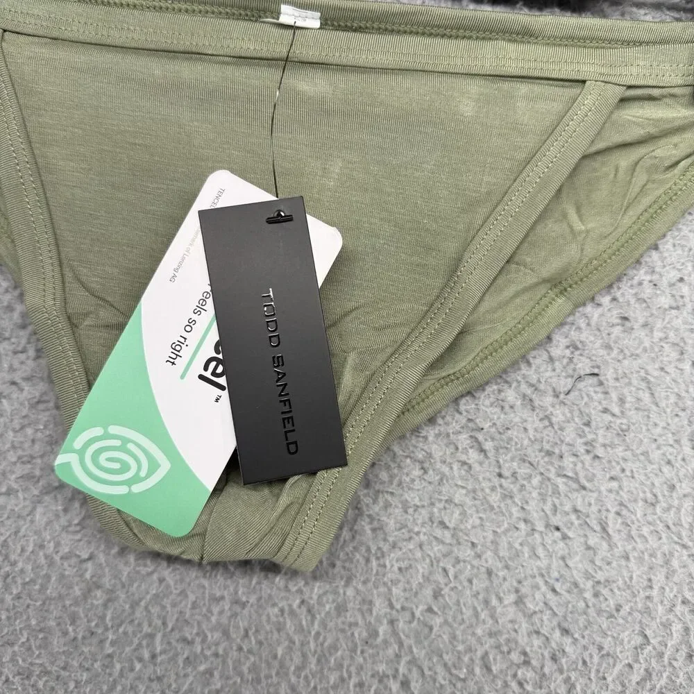 Todd Sanfield Brief Mens XS Green Essential Endurance Underwear Tencel NEW